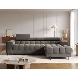 Coltar extensibil dreapta 3 locuri ELTAP, RT-06SO, Felro, 285x181x93 cm, lemn/poliester, gri inchis imagine