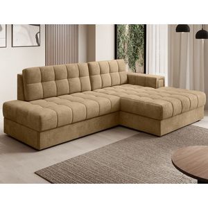 Coltar extensibil dreapta 3 locuri ELTAP, RT-09MO, Blezalt, 240x150x82 cm, lemn/poliester, bej inchis imagine