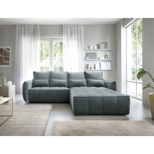 Coltar extensibil dreapta 4 locuri ELTAP, RT-38MAN, Campo, 265x196x88 cm, lemn/poliester, verde imagine