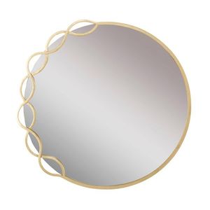 Oglinda decorativa Eleonor, Mauro Ferretti, 73.5x72 cm, fier, auriu imagine