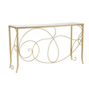 Consola Art, Mauro Ferretti, 140x40x80 cm, fier, auriu imagine