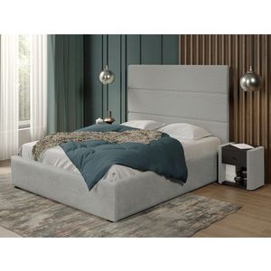 Pat tapitat Hera fix 173 x 144 C2 cu blanita plusata Gri - Lapit 06 160x200 imagine