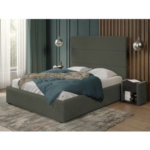Pat tapitat Hera fix 173 x 144 C2 cu blanita plusata Gri verzui - Lapit 77 140x200 imagine