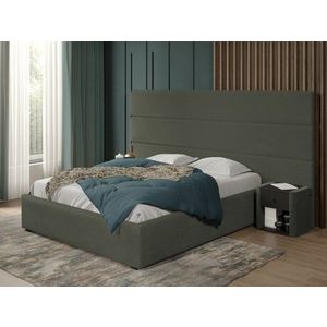 Pat tapitat Hera fix 270 x 144 C1 cu blanita plusata Gri verzui - Lapit 77 140x200 imagine