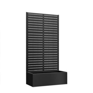 Jardinieră cu Spalier din Tablă Galvanizată – Delimitare Elegantă Interior/Exterior imagine