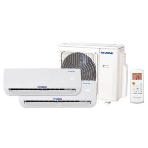 Pachet 2 camere, Aer conditionat multi-split Hyundai M, 9000 + 12000 BTU, Inverter, kit Wi-Fi inclus, HSAFAU-09HRDN + HSAFBU-12HRDN + H2OC-18HFN8-Q imagine