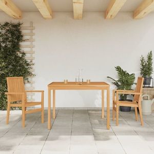 vidaXL Set mobilier pentru grădină, 3 piese, lemn masiv de tec imagine