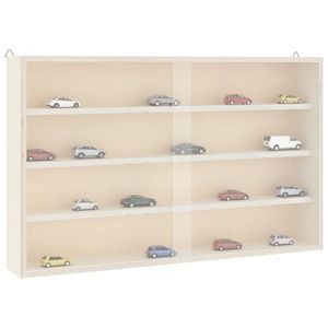 vidaXL Vitrina de colecție din lemn cu uși 60x8, 5x37 cm imagine