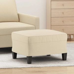 vidaXL Taburet, crem, 60x50x41 cm, material textil imagine