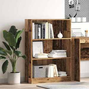 vidaXL Bibliotecă, lemn vechi, 80x24x109 cm, lemn prelucrat imagine