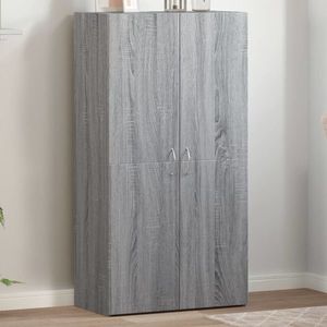 vidaXL Fișet, sonoma gri, 60x32x115 cm, lemn prelucrat imagine