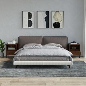 vidaXL Noptiere, 2 buc., stejar maro, 40x35x50 cm imagine