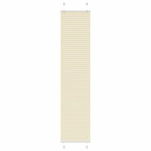 vidaXL Jaluză plisată Crem 40x200 cm Lățime țesătură 39, 4 cm imagine