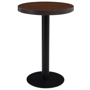 vidaXL Masă de bistro, maro închis, 60 cm, MDF imagine