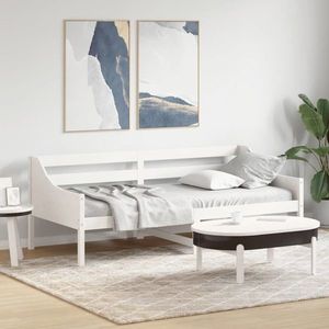 vidaXL Pat de zi cu extensie și saltele, 80x200 cm, lemn masiv de pin imagine
