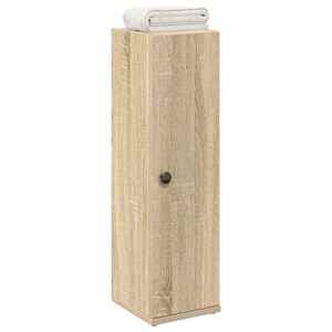 vidaXL Dulap de baie cu suport role, stejar sonoma, 20, 5x22x72 cm imagine