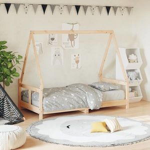 vidaXL Cadru de pat pentru copii, 80x160 cm, lemn masiv de pin imagine