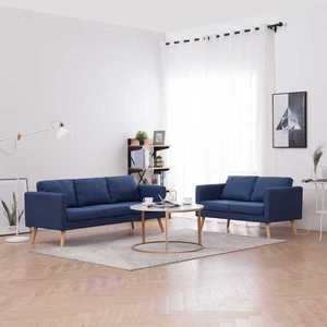 Canapea din material textil albastru imagine