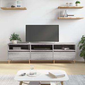 vidaXL Comodă TV, gri sonoma, 150x30x44, 5 cm, lemn prelucrat imagine