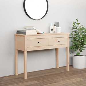 vidaXL Masă consolă, 100x35x75 cm, lemn masiv de pin imagine