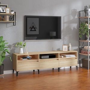 vidaXL Comodă TV, stejar sonoma, 150x30x44, 5 cm, lemn prelucrat imagine