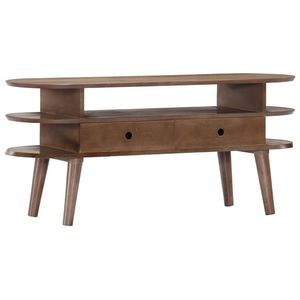 vidaXL Comodă TV, 110x35x50 cm, lemn masiv de acacia imagine