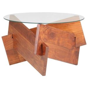 vidaXL Măsuță de cafea, 60 cm, lemn masiv de acacia imagine