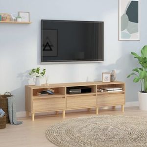 vidaXL Comodă TV, stejar sonoma, 150x30x44, 5 cm, lemn prelucrat imagine