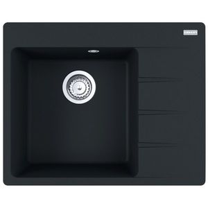 Chiuveta bucatarie Franke Centro CNG 611/211-62 DR picurator dreapta 62x50cm fragranite Matte Black imagine