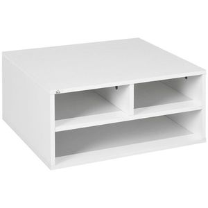 HOMCOM Suport pentru Imprimantă cu 2 Niveluri, 47x40x27.5 cm, Alb | Aosom Romania imagine