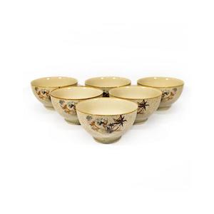 Set 6x bol ceramic Thistle bej imagine