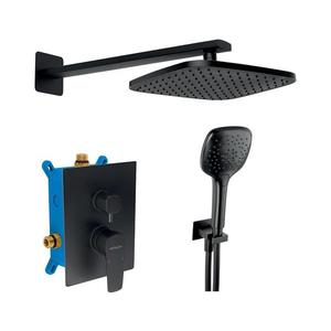 Set de duș cu baterie ascunsă Novaservis METALIA ECO negru mat imagine