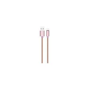 Cablu USB Winner Group Lightning/USB-A 1m roz imagine
