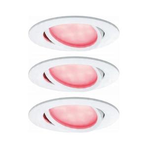 SET 3x corp de iluminat încastrat dimabil pentru baie Paulmann 93940 LED RGBW/2W IP23 230V imagine