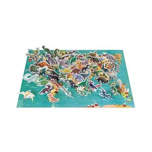 Puzzle educativ pentru copii 200 buc. dinozauri Janod imagine