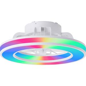 lator LED RGBW dimabil de tavan Brilliant MONDELLO LED/26W/230V + telecomandă imagine