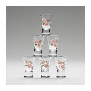 Set 6x pahar pentru lichior cu motiv de buchet nr. 2 imagine