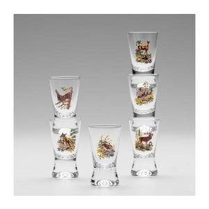 Set 6x pahar pentru lichior cu motiv vânătoresc imagine