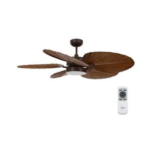 lator LED de tavan Lucci Air 210655 BALI 1xGX53/18W/230V maro + telecomandă imagine