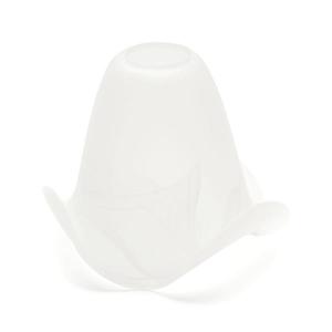 Abajur de rezervă din sticlă pentru lustră și lampă SISI E14 d. 13 cm alb imagine