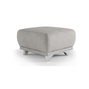 Taburet RIMINI 66x66 cm gri deschis imagine
