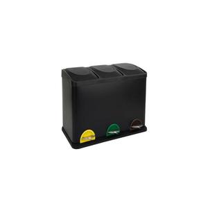 Coș pentru colectare selectivă 45 l negru imagine