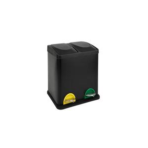 Coș pentru colectare selectivă 30 l negru imagine