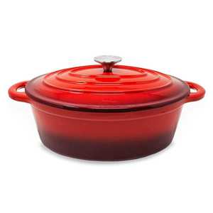 Klarstein Podolica, oala cuptor, 4 l, oala, fonta, emailata, ovala, doua manere imagine