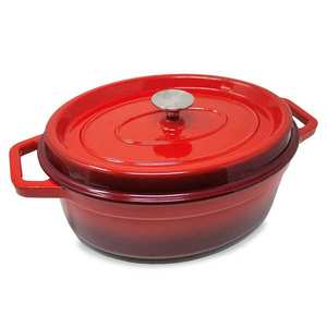 Klarstein Podolica, oala cuptor, 5, 5 l, oala, fonta, emailata, ovala, doua manere imagine