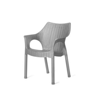 Scaun din ratan Cambridge Green galle 61 x 54 x 80cm, gri deschis imagine