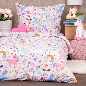Lenjerie de pat din bumbac pentru copii4Home Unicorns , 140 x 200 cm, 70 x 90 cm, 140 x 200 cm, 70 x 90 cm imagine