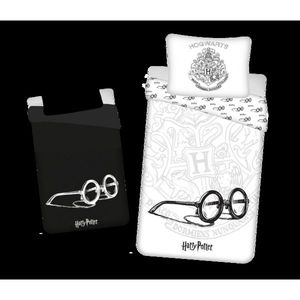 Jerry Fabrics Lenjerie de pat din bumbac luminosHarry Potter, 140 x 200 cm, 70 x 90 cm imagine