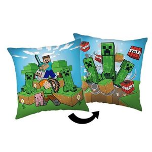Perna Jerry Fabrics Minecraft Creeper rush, 40 x40 cm imagine