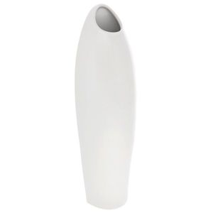 Vază ceramică Tonja, alb, 13 x 43 x 11 cm imagine